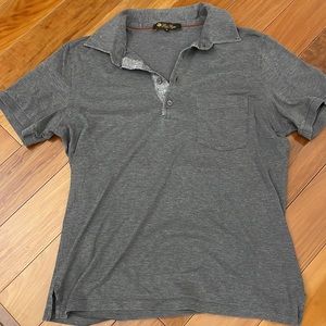 Men’s Loro piana grey polo shirt